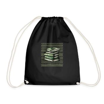 read more books - Turnbeutel - Schwarz - Vorne