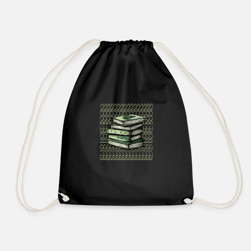 read more books - Turnbeutel - Schwarz