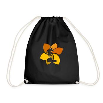 Parkour Obstacle Parkour Runner - Drawstring Bag - black - Front