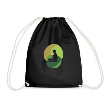 Méditation Paix intérieure Spiritualité - Sac de sport léger - noir - Devant