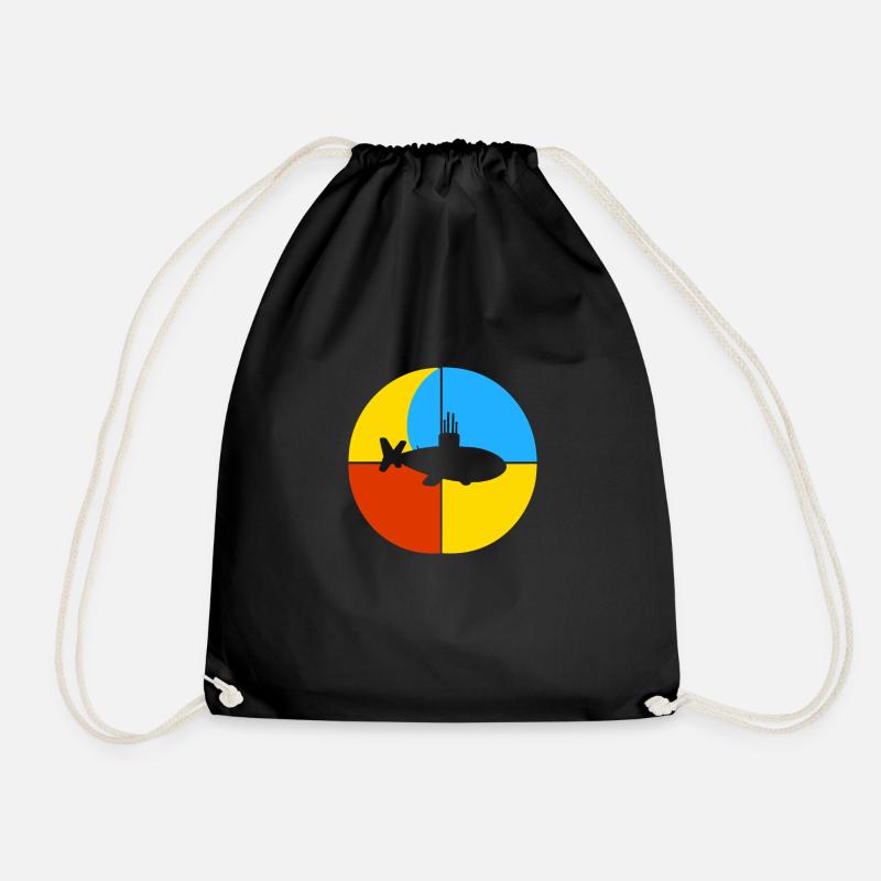 Ship - Drawstring Bag - black