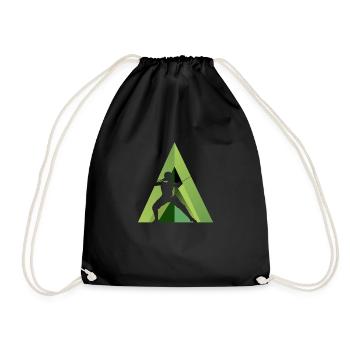 Fencing Martial Arts Foil - Drawstring Bag - black - Front