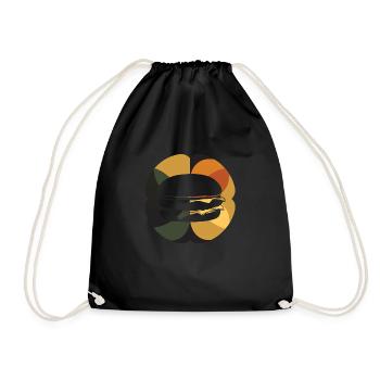Burger Grilling Joint - Drawstring Bag - black - Front