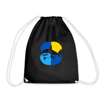 Requin Chasse au requin - Sac de sport léger - noir - Devant