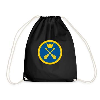 Armée de l’air de Dalécarlie - Sac de sport léger - noir - Devant