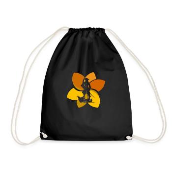 Pirate Drapeau Piraterie - Sac de sport léger - noir - Devant