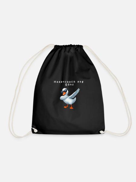 Haaptsaach eng Gaens - Sac de sport léger - noir