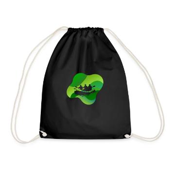 Rafting, kayaking, paddling - Drawstring Bag - black - Front