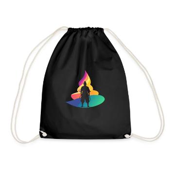 Samurai Japan Ninja - Drawstring Bag - black - Front