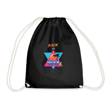 Retour aux années 80 – Sol og Palme - Sac de sport léger - noir - Devant