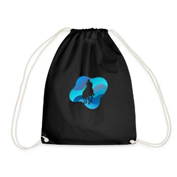Dressage Horse Riding School Show Jumping - Drawstring Bag - black - Front