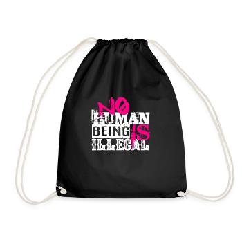 aucun humain n’est illégal - The Original - Sac de sport léger - noir - Devant