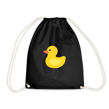 canard en plastique - Sac de sport léger - noir - Devant