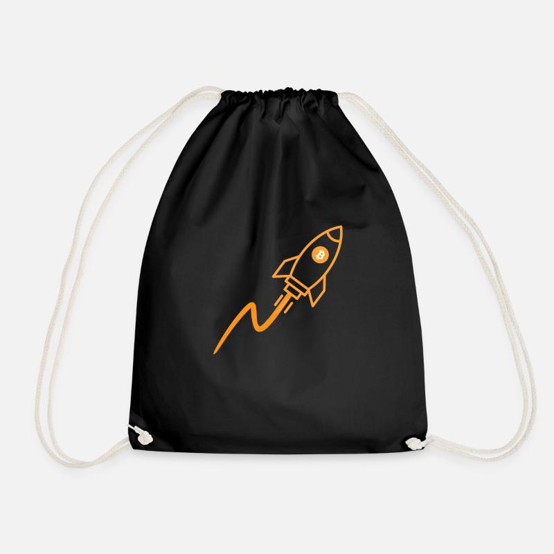Bitcoin - Fusée - Sac de sport léger - noir