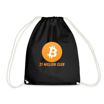 Bitcoin - 21 Million Club - Turnbeutel - Schwarz - Vorne