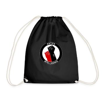 Antifa Intelligence Logo - Turnbeutel - Schwarz - Vorne