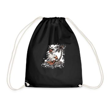 Duck Summer Holiday - Drawstring Bag - black - Front