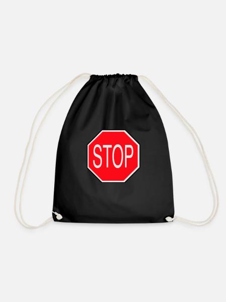 Stop! - Sac de sport léger - noir