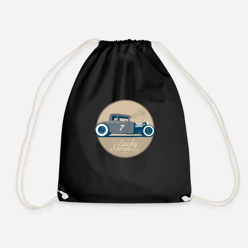Hot Rod - Drawstring Bag - black