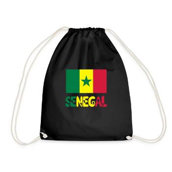 Sénégal - Turnbeutel - Schwarz - Vorne