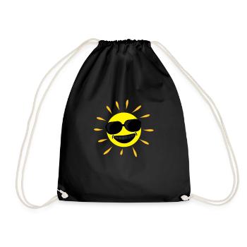 Sun Summer - Turnbeutel - Schwarz - Vorne