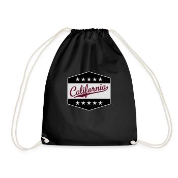California - Turnbeutel - Schwarz - Vorne