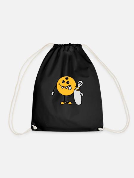 Funny Bowling Friends - Turnbeutel - Schwarz