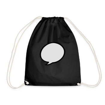 bulle bd - Sac de sport léger - noir - Devant