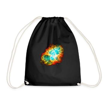 Supernova, Crab Nebula, Space, Galaxy, Milky Way - Turnbeutel - Schwarz - Vorne