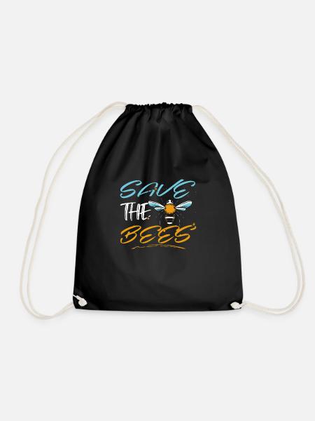 Save the bees - Turnbeutel - Schwarz