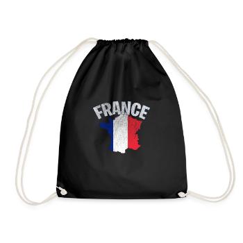 France France Drapeau - Sac de sport léger - noir - Devant