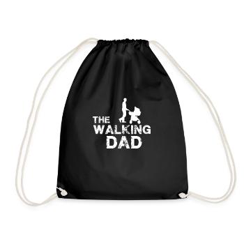 Le papa qui marche - Sac de sport léger - noir - Devant