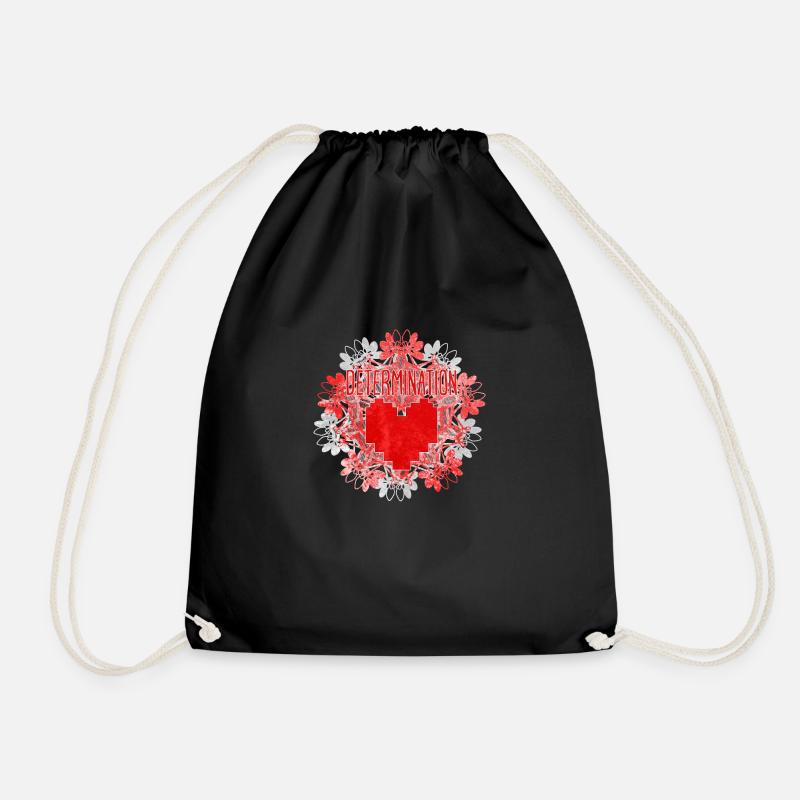 DETERMINATION - Drawstring Bag - black
