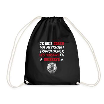 Ma mission : transformer les oursons en Grizzly - Sac de sport léger - noir - Devant