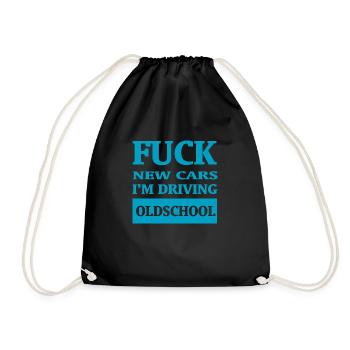Car Auto - Drawstring Bag - black - Front