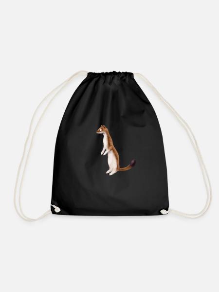 ERMINE - Drawstring Bag - black