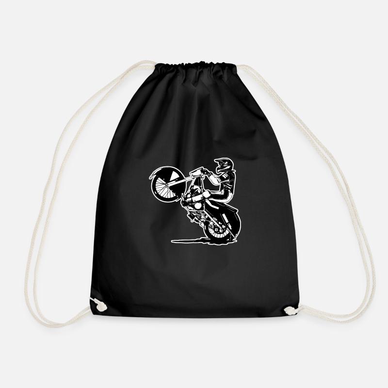 Eisspeedway - Ice speedway - Speedway on Ice - Drawstring Bag - black