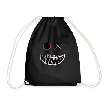 The Crazy Smile - Sac de sport léger - noir - Devant
