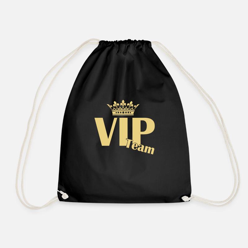 vip team - Turnbeutel - Schwarz