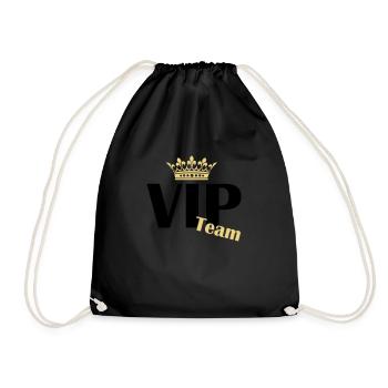 vip team - Turnbeutel - Schwarz - Vorne