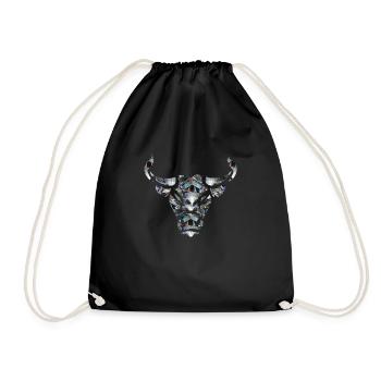Taureau diamant - Sac de sport léger - noir - Devant