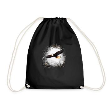 aigle,graffiti ,peinture,eagle,voler,oiseau - Sac de sport léger - noir - Devant