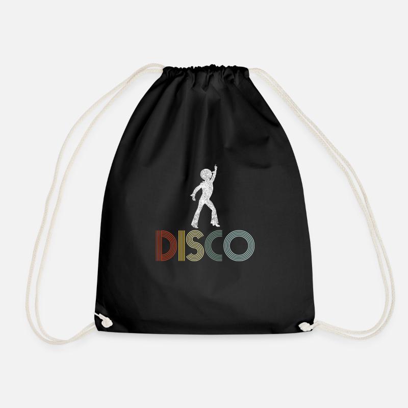 Disco 70er Jahre Retro Dancer - Turnbeutel - Schwarz