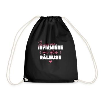 Infirmière Option Râleuse Cadeau - Sac de sport léger - noir - Devant