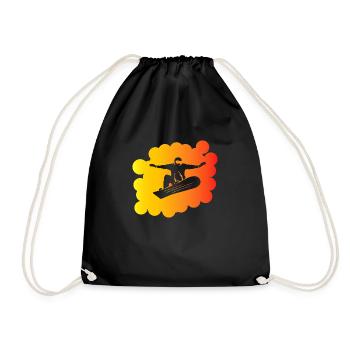 Snowboard Snowboarder - Sac de sport léger - noir - Devant