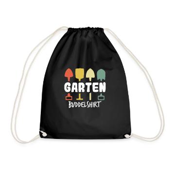 Garten Gartenarbeit Gärtner - Turnbeutel - Schwarz - Vorne