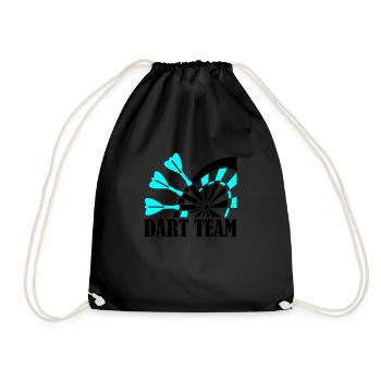 dart team - Turnbeutel - Schwarz - Vorne