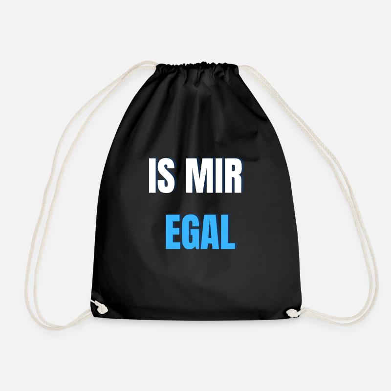 Is mir egal - Turnbeutel - Schwarz