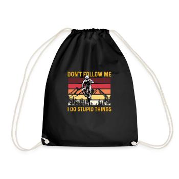 Ne me suivez pas VTT VTT descente - Sac de sport léger - noir - Devant