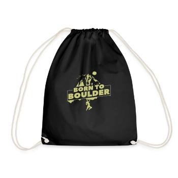Bouldern - Turnbeutel - Schwarz - Vorne